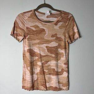 Short Sleeve CAMO Top